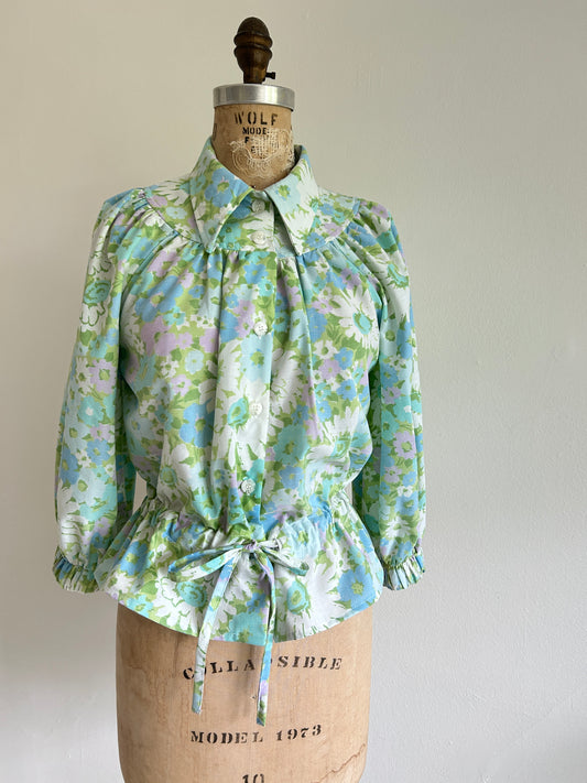 Jorgen Blouse - One of a Kind Upcycled Buttondown Size S/M #JOR10