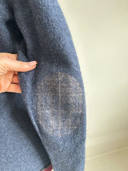 Abstract Art Patched Upcycled Wool, Angora & Cashmere Sweater XL/2X #CAS23X31