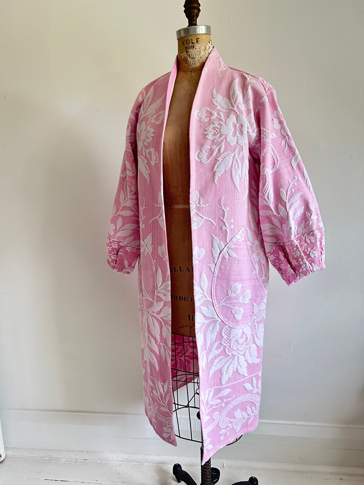 Vivianne Duster with Upcycled Throw Blanket Size S/M & XL/2X #CVDT1