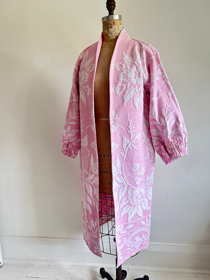 Vivianne Duster with Upcycled Throw Blanket Size S/M & XL/2X #CVDT1