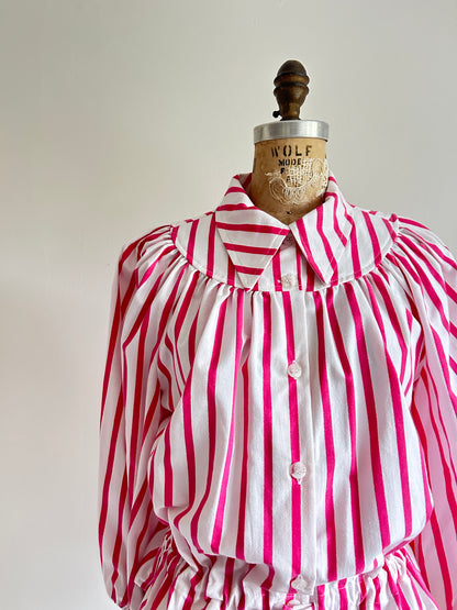 Jorgen Blouse - One of a Kind Upcycled Buttondown Size L/XL #JORLXL19