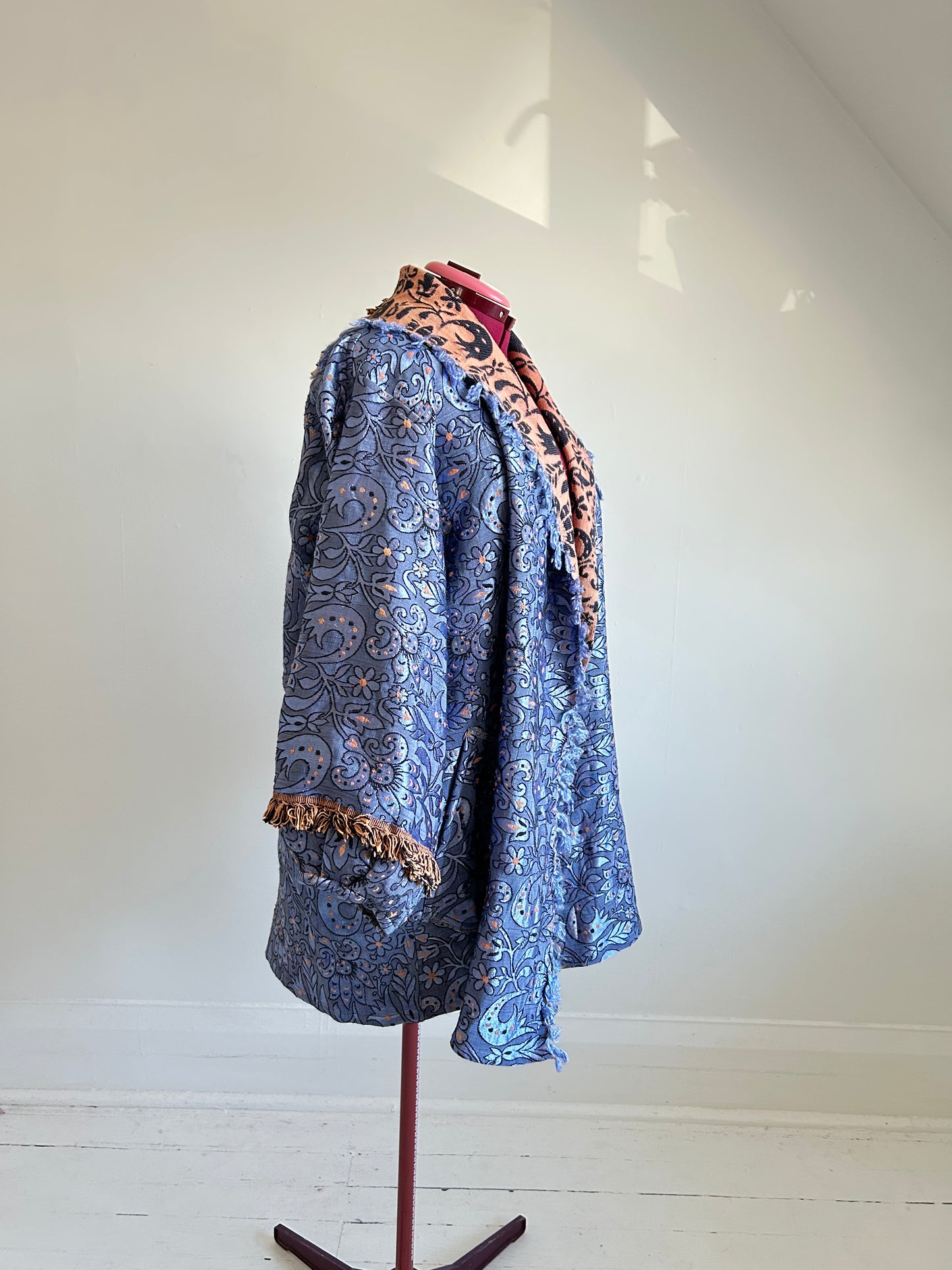Vivianne Jacket with Upcycled Throw Blanket Size 2X/3X #CVCT23X24