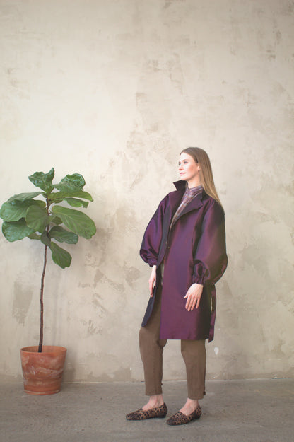 Edit Trench with Lightweight Tafetta Orchid Sizes XS-3X #CTEOR
