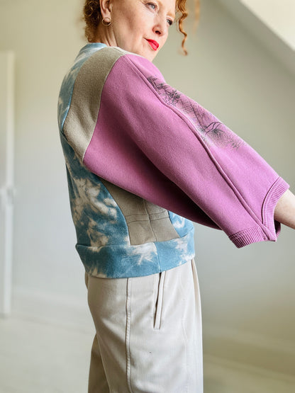 Upcycled Vintage Reworked Sweatshirt M/L #SWML1
