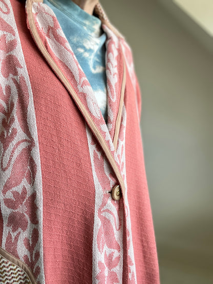 Trench with Vintage Lightweight Blankets Size 2X/3X #TRENCH23X100