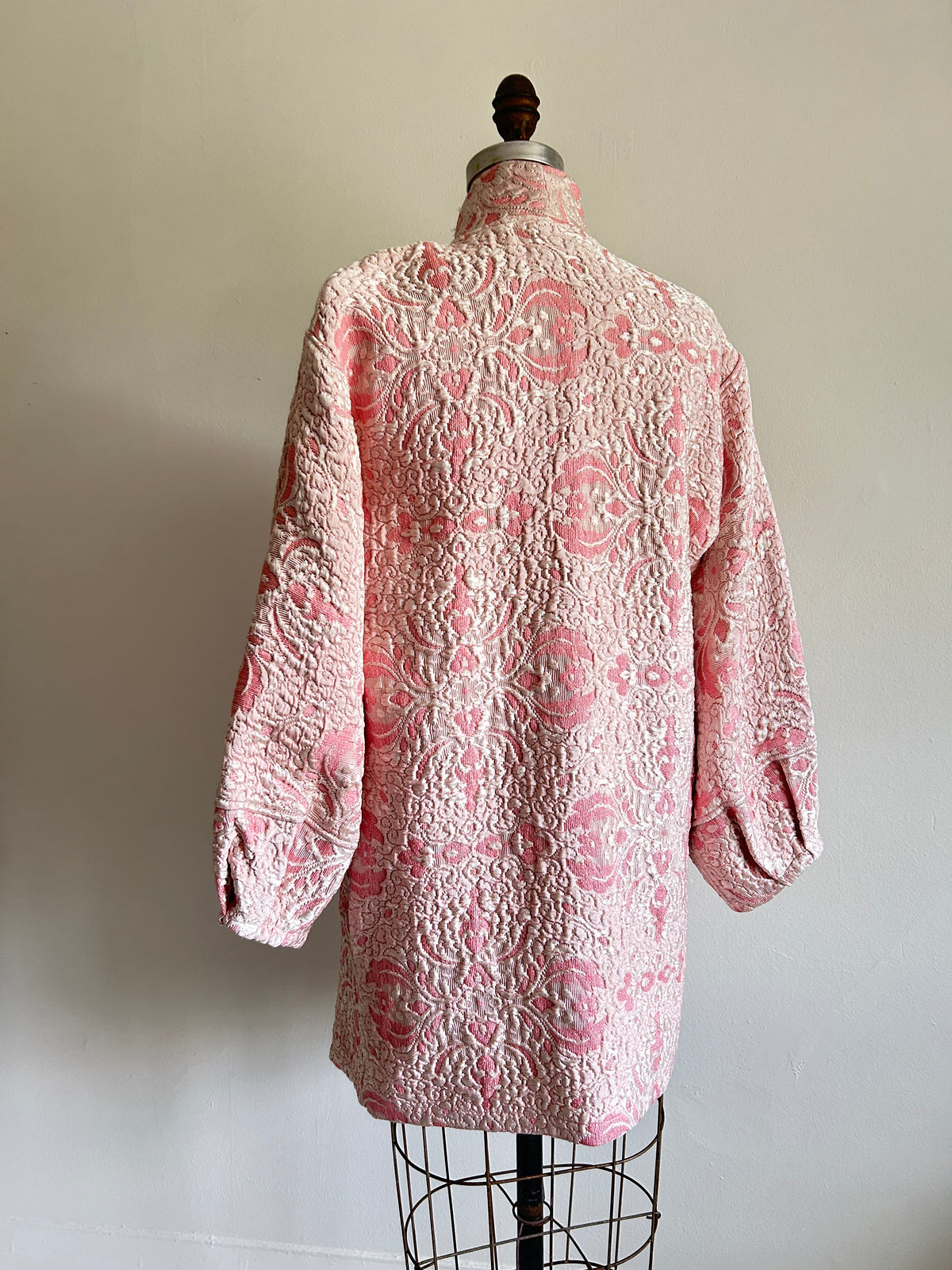 Billie Zip Up Jacket with Upcycled Vintage Draperies Size S/M #BILLJSM3