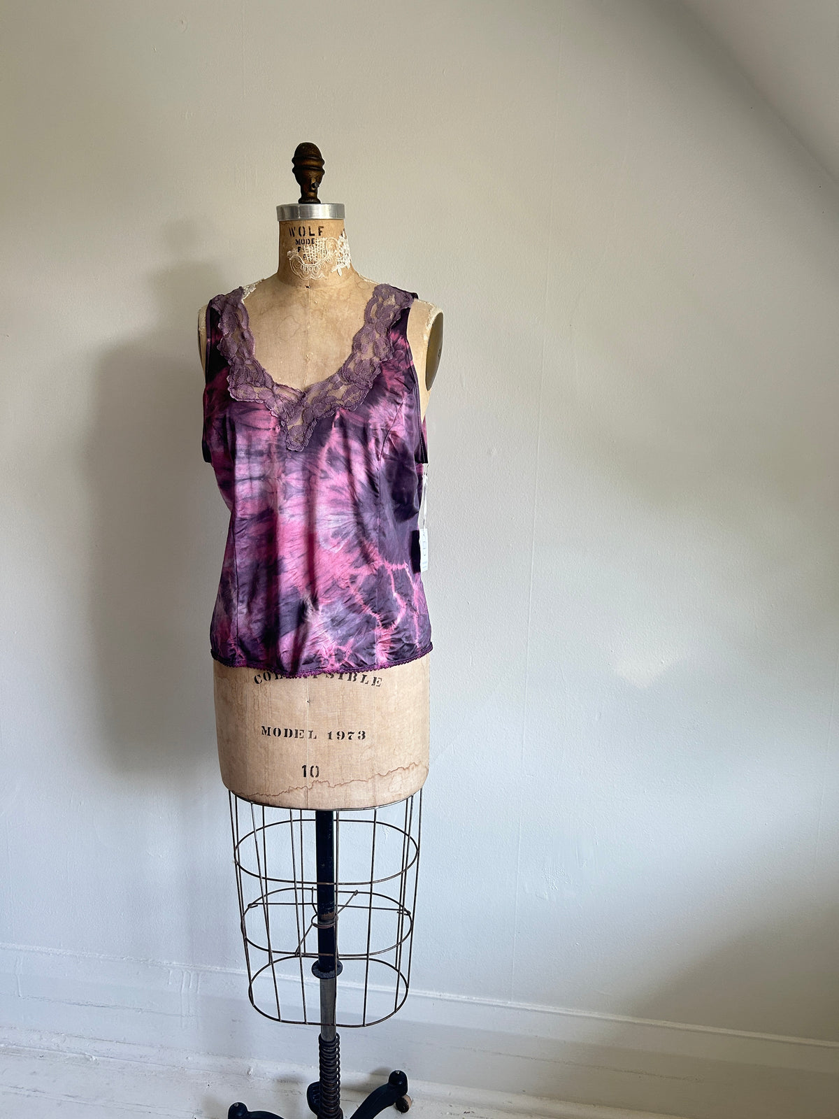 Hand Dyed Vintage Cami Size M/L #VIN12