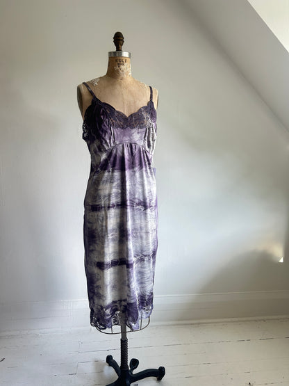 Hand Dyed Vintage Slip Dress Size XL #VIN8