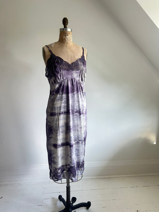 Hand Dyed Vintage Slip Dress Size XL #VIN8