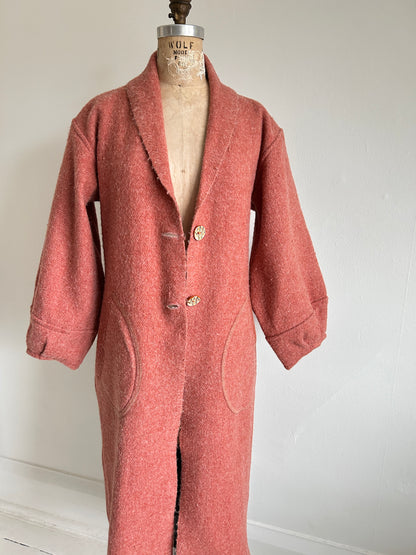 Vivianne Duster with Upcycled Vintage Kenwood Wool Blanket Size S/M #CVDWSM59