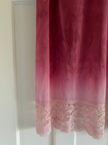 Hand Dyed Vintage Slip Skirt Size XS/S #VIN20