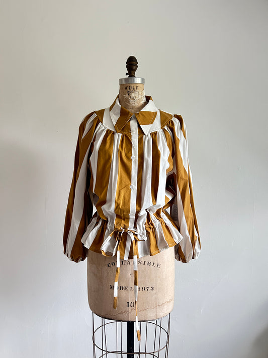 Jorgen Blouse - One of a Kind Upcycled Vintage Buttondown Size L/XL #JOR18