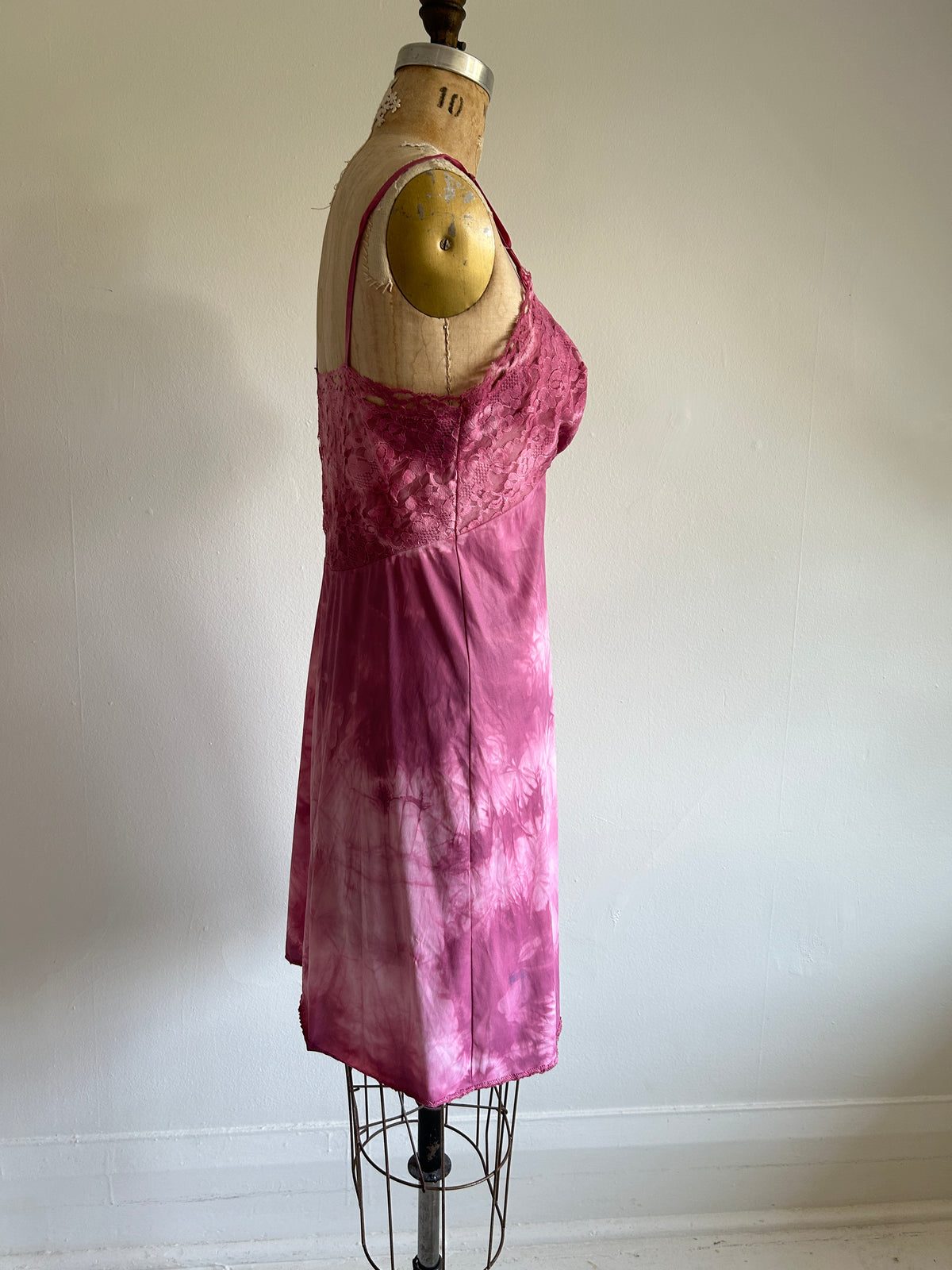 Hand Dyed Vintage Slip Dress Size S #VIN18