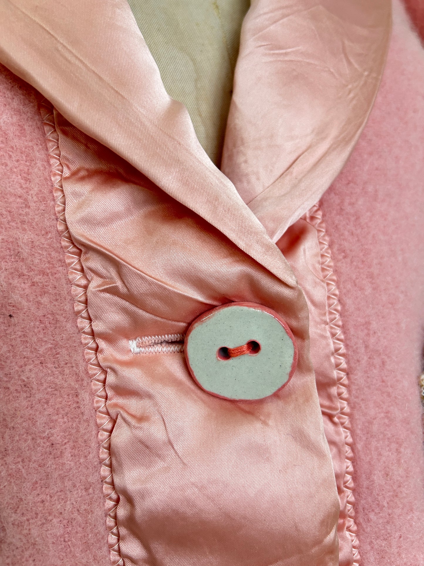 Vivianne Cropped Jacket with Upcycled Vintage Wool & Throw Blanket Size M/L #CVCWML39