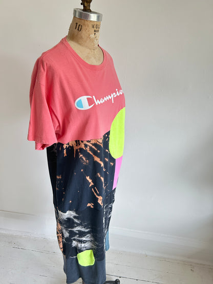 Vintage & Upcycled Tshirt Dress Size L/XL #TDRESS8