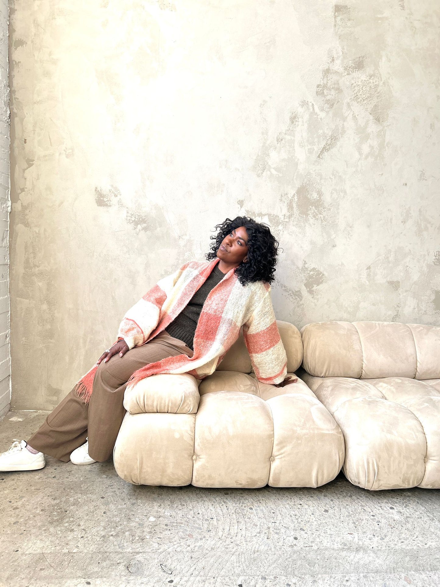 Vivianne Jacket with Upcycled Vintage Mohair Wool Size 2X/3X #CVJM23X35