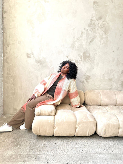 Vivianne Jacket with Upcycled Vintage Mohair Wool Size 2X/3X #CVJM23X35