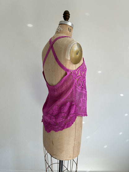 Mia Vintage Cotton Lace Dyed Cami Size XS/S #MIA1