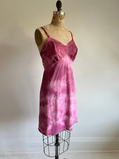 Hand Dyed Vintage Slip Dress Size S #VIN18