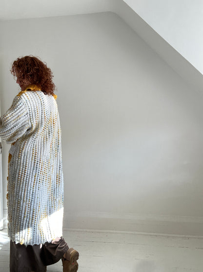 Vivianne Duster with Upcycled Chenille & Throw Blanket Size XL/2X #CVDCHX2X101