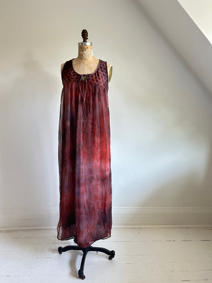 Vintage Hand Dyed Romantic 2 Piece Set Size S #VIN15