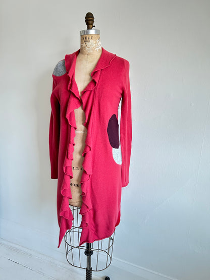 Abstract Art Patched Upcycled Cashmere Size S/M #CASSM17