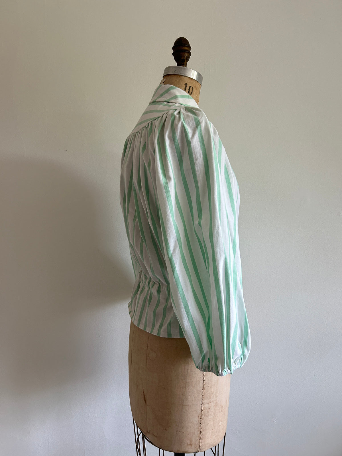 Jorgen Blouse - One of a Kind Upcycled Cotton Buttondown Size XS/S #JORXXS8