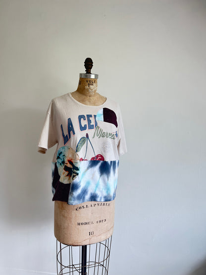 Reworked Preloved Tshirt - Circle Series Size M/L #TSHIRT14