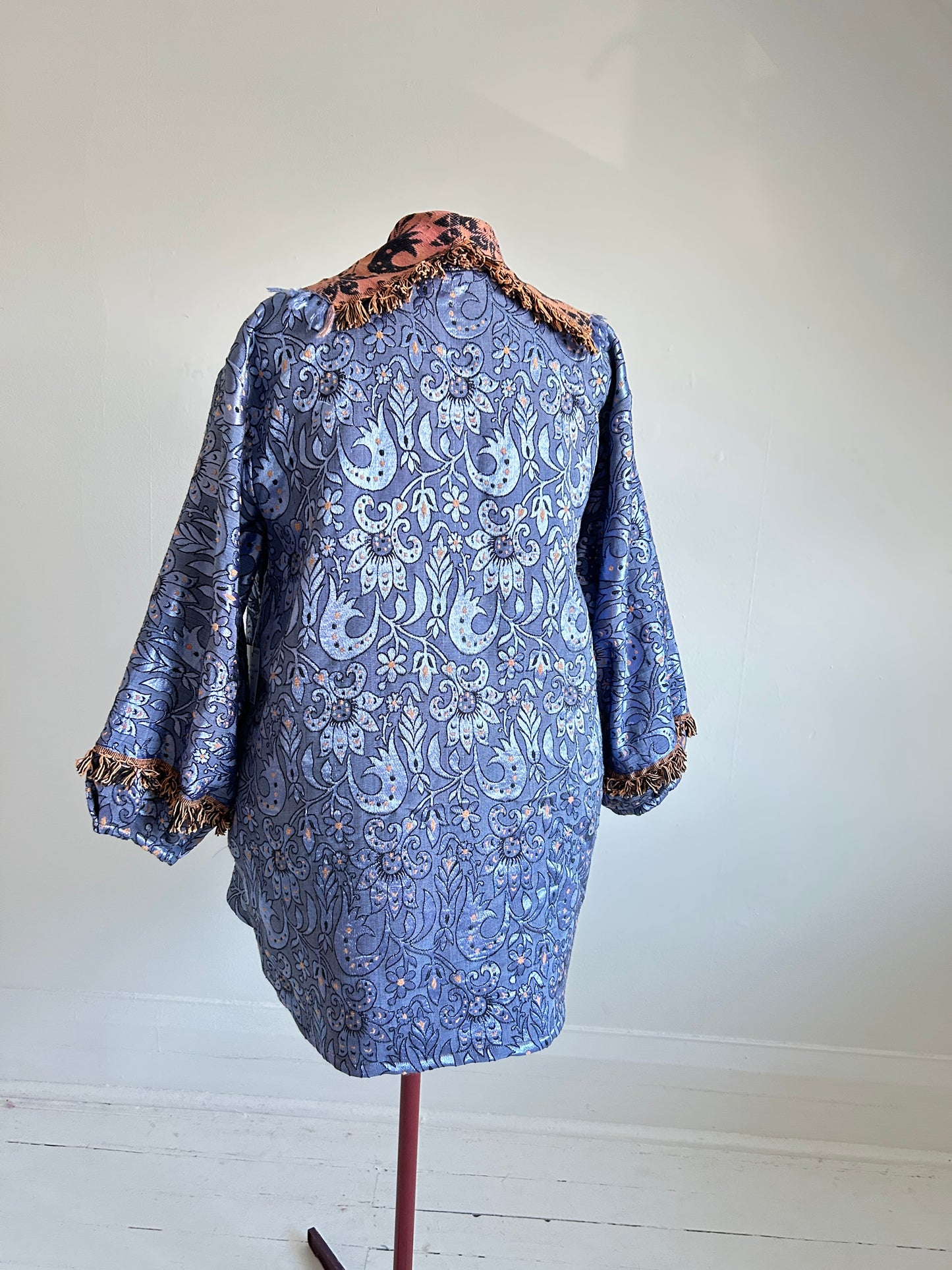 Vivianne Jacket with Upcycled Throw Blanket Size 2X/3X #CVCT23X24