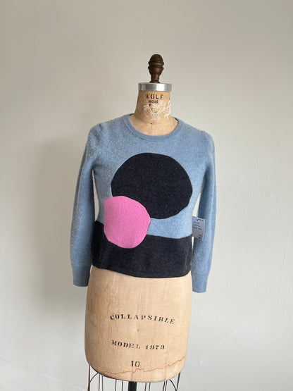 Abstract Art Patched Upcycled Cashmere Size XS/S #CASXSS12
