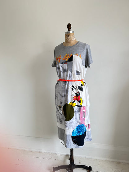 Vintage & Upcycled Tshirt Dress Size S/M #TDRESS8