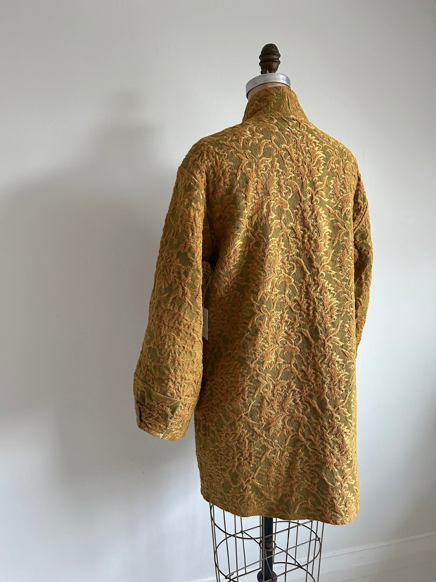 Vivianne Jacket with Upcycled Vintage Draperies S/M #CVJTSM26