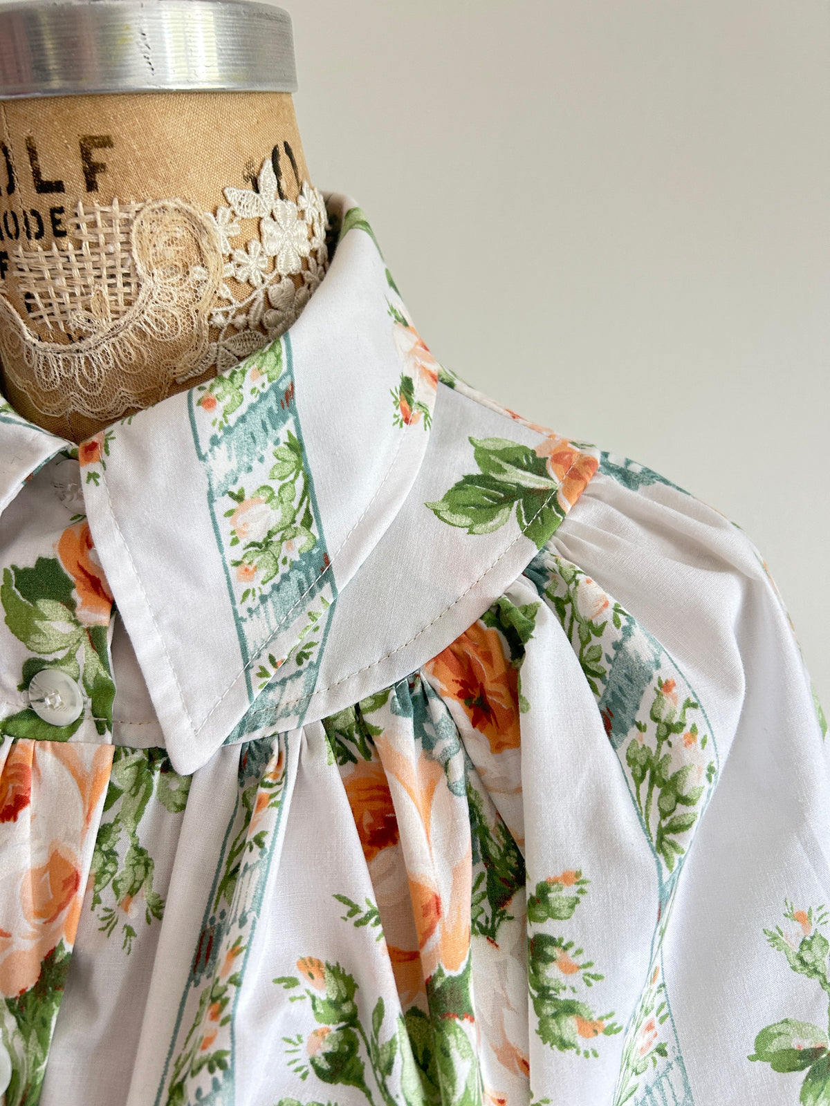Jorgen Blouse - One of a Kind Upcycled Buttondown Size S/M #JORSM2