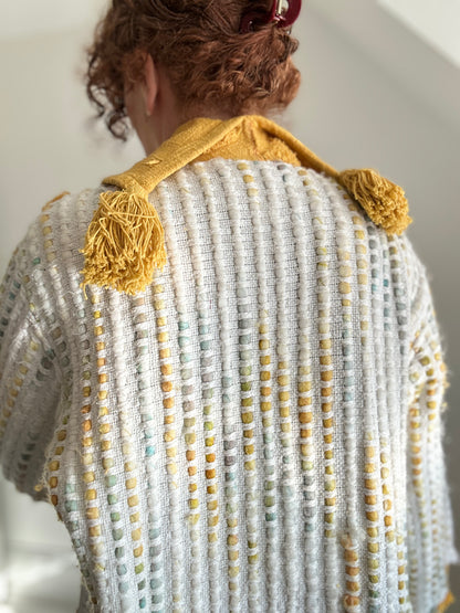 Vivianne Duster with Upcycled Chenille & Throw Blanket Size XL/2X #CVDCHX2X101