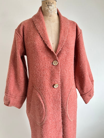 Vivianne Duster with Upcycled Vintage Kenwood Wool Blanket Size S/M #CVDWSM59