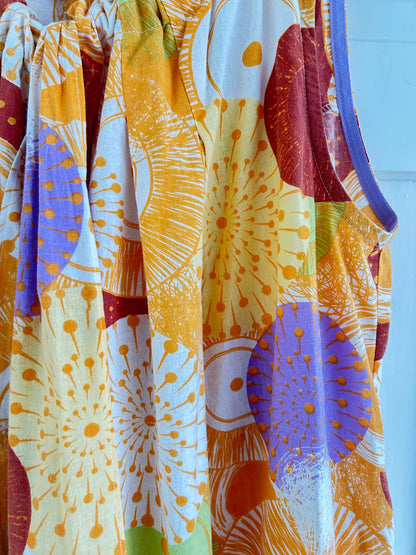 Marlowe Maxi Dress with Upcycled Cotton O/S # MAR2