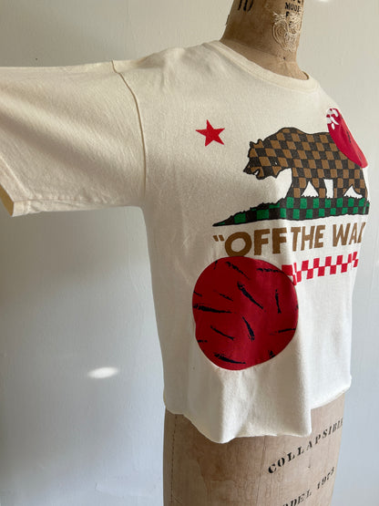 Reworked Preloved Vans Tshirt - Circle Series Size S/M #TSHIRT1