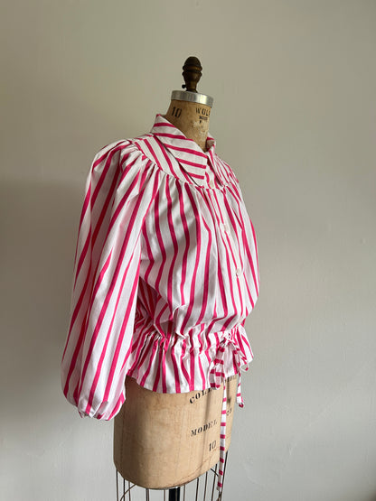 Jorgen Blouse - One of a Kind Upcycled Buttondown Size L/XL #JORLXL19