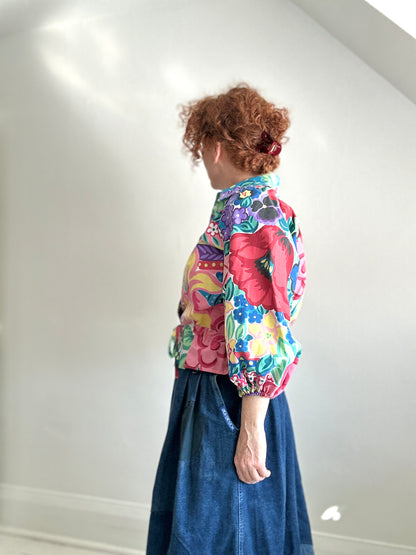 Jorgen Blouse - One of a Kind Upcycled Buttondown Size S/M & 2X/3X #JOR16