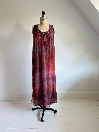 Vintage Hand Dyed Romantic 2 Piece Set Size S #VIN15