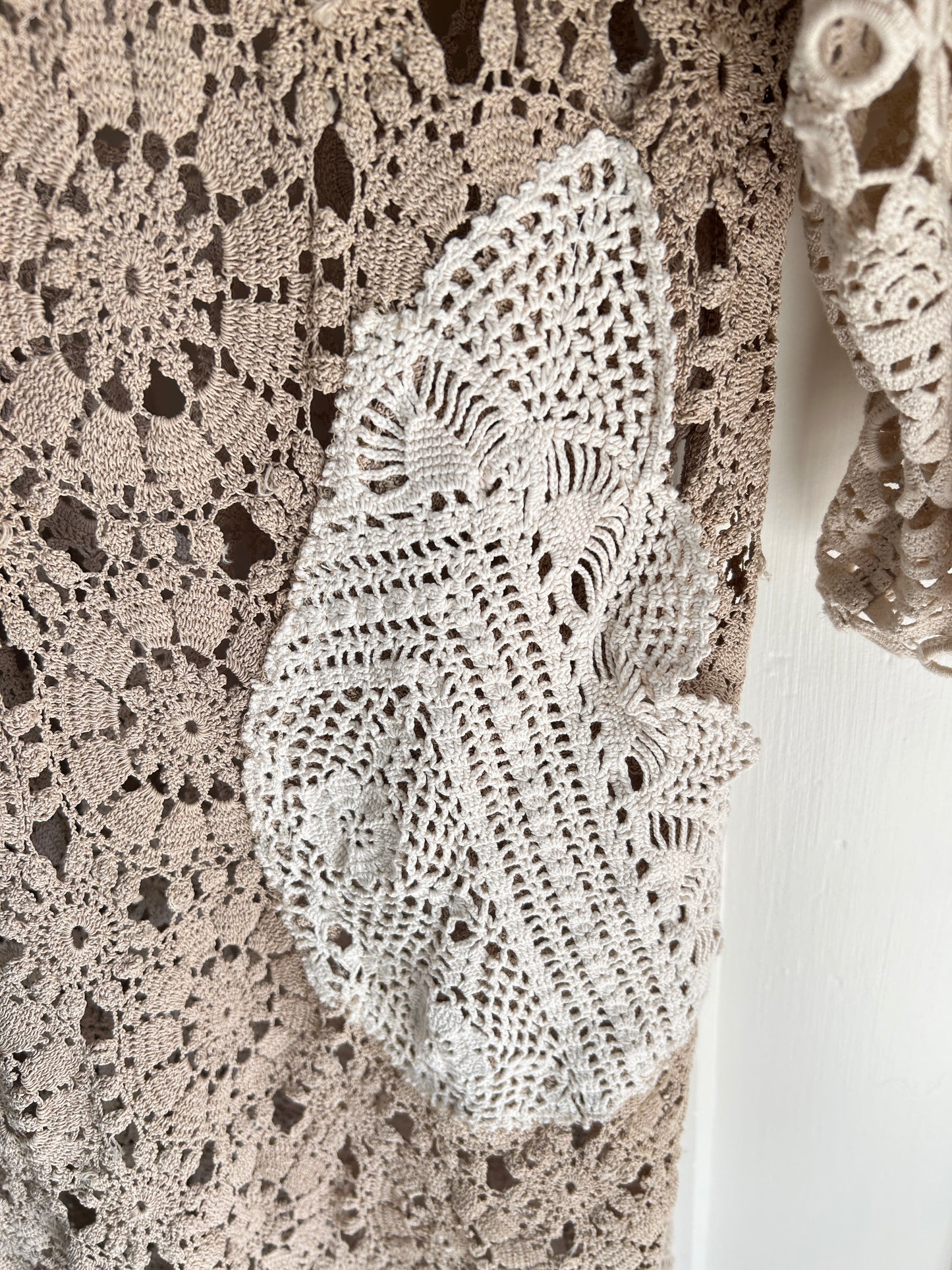 Vivianne Duster Vintage Crochet Size XL/2X #VIVCR5