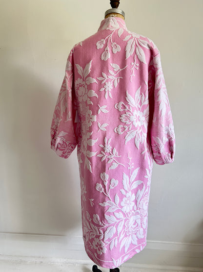 Vivianne Duster with Upcycled Throw Blanket Size S/M & XL/2X #CVDT1