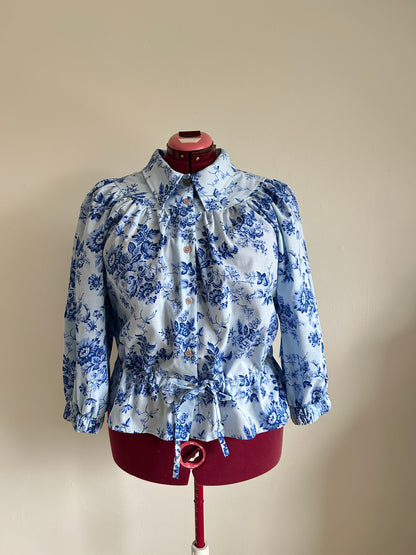 Jorgen Blouse - One of a Kind Upcycled Buttondown Size XL/2X #JOR11