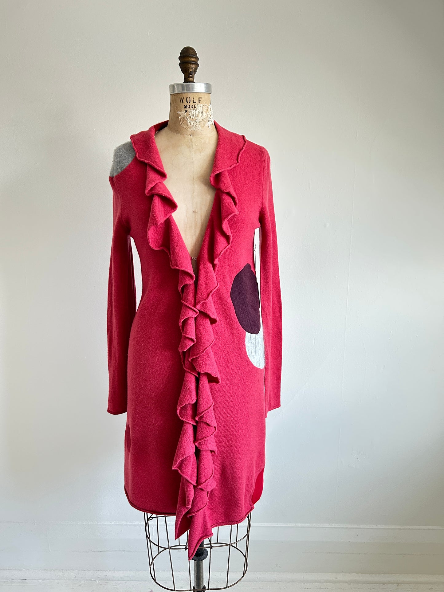 Abstract Art Patched Upcycled Cashmere Size S/M #CASSM17