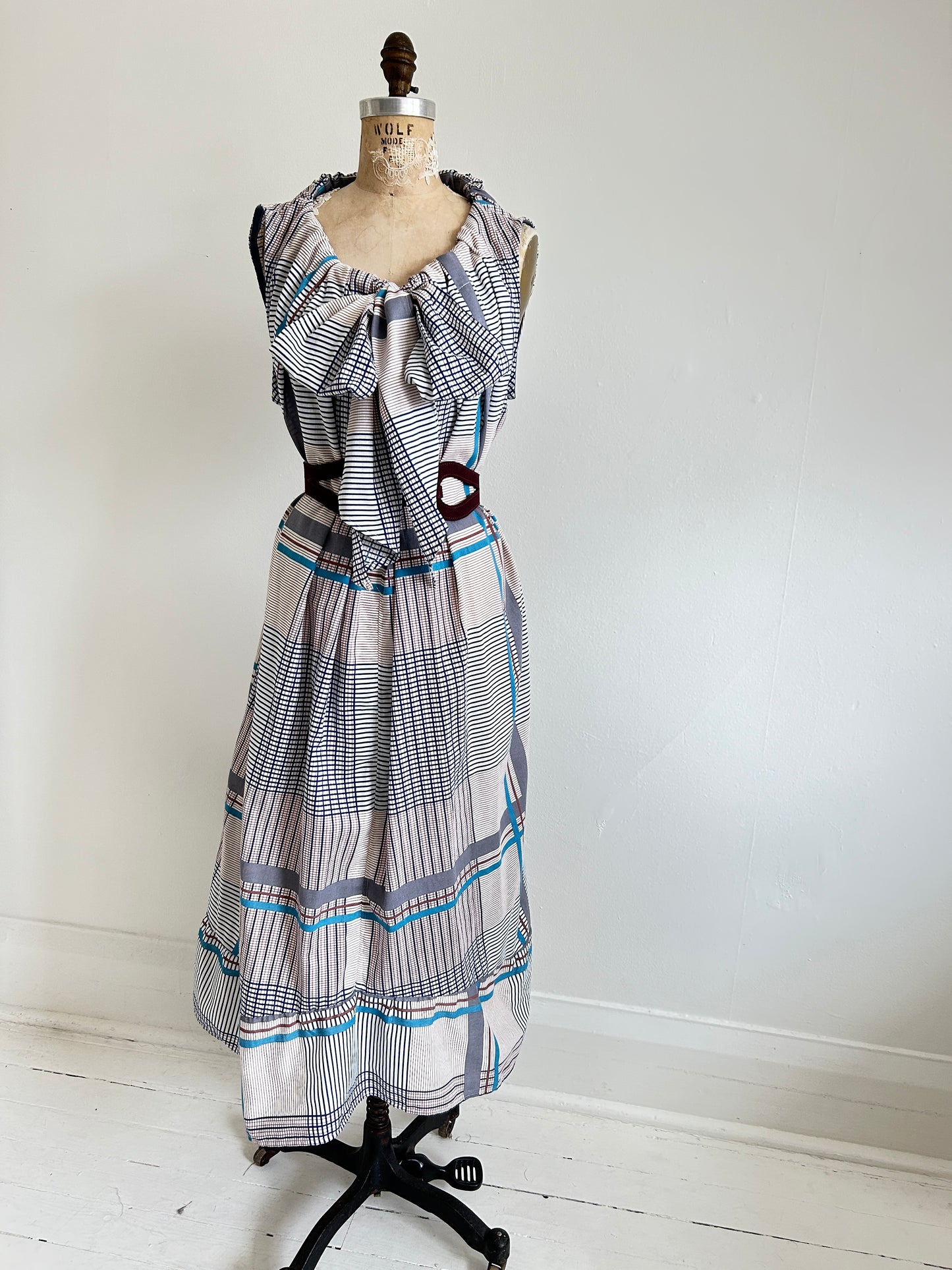 Marlowe Maxi Dress with Upcycled Cotton Blend O/S # MAR3