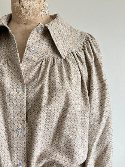 Jorgen Blouse - One of a Kind Upcycled Buttondown Size L/XL #JOR5