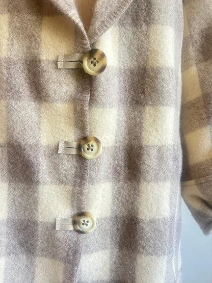 Vivianne Jacket with Upcycled Vintage Wool Blanket Size M/L #CVJWML6