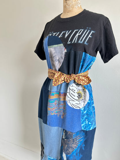 Vintage & Upcycled Tshirt Dress Size S/M #TDRESS9
