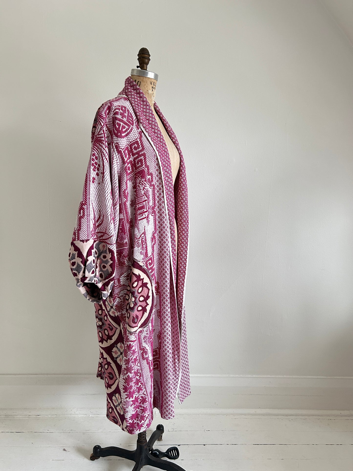 Vivianne Duster with Upcycled Throw Blanket Size XL/2X #CVDTX2X30