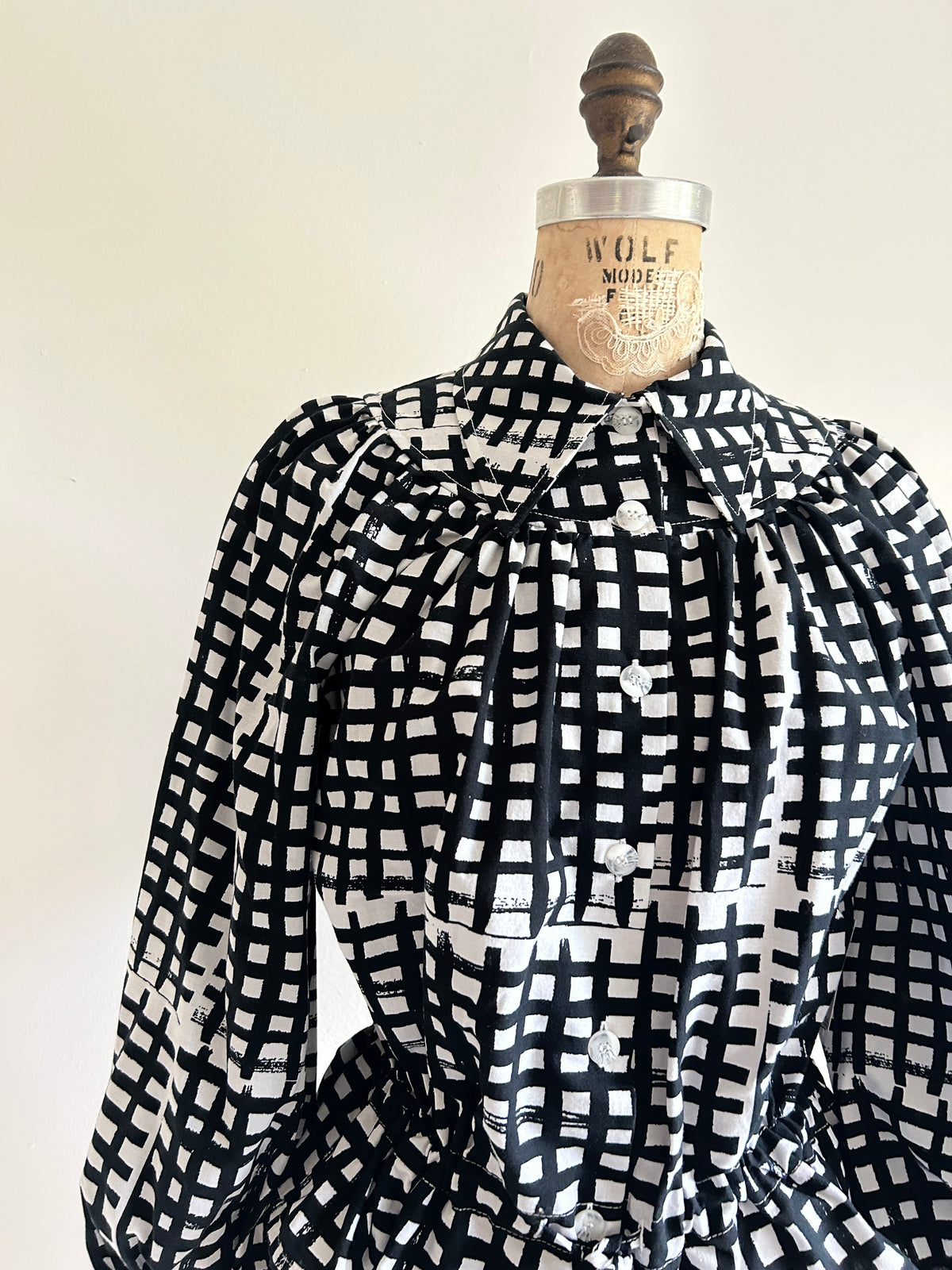 Jorgen Blouse - One of a Kind Upcycled Buttondown Size S/M & 2X/3X #JOR11